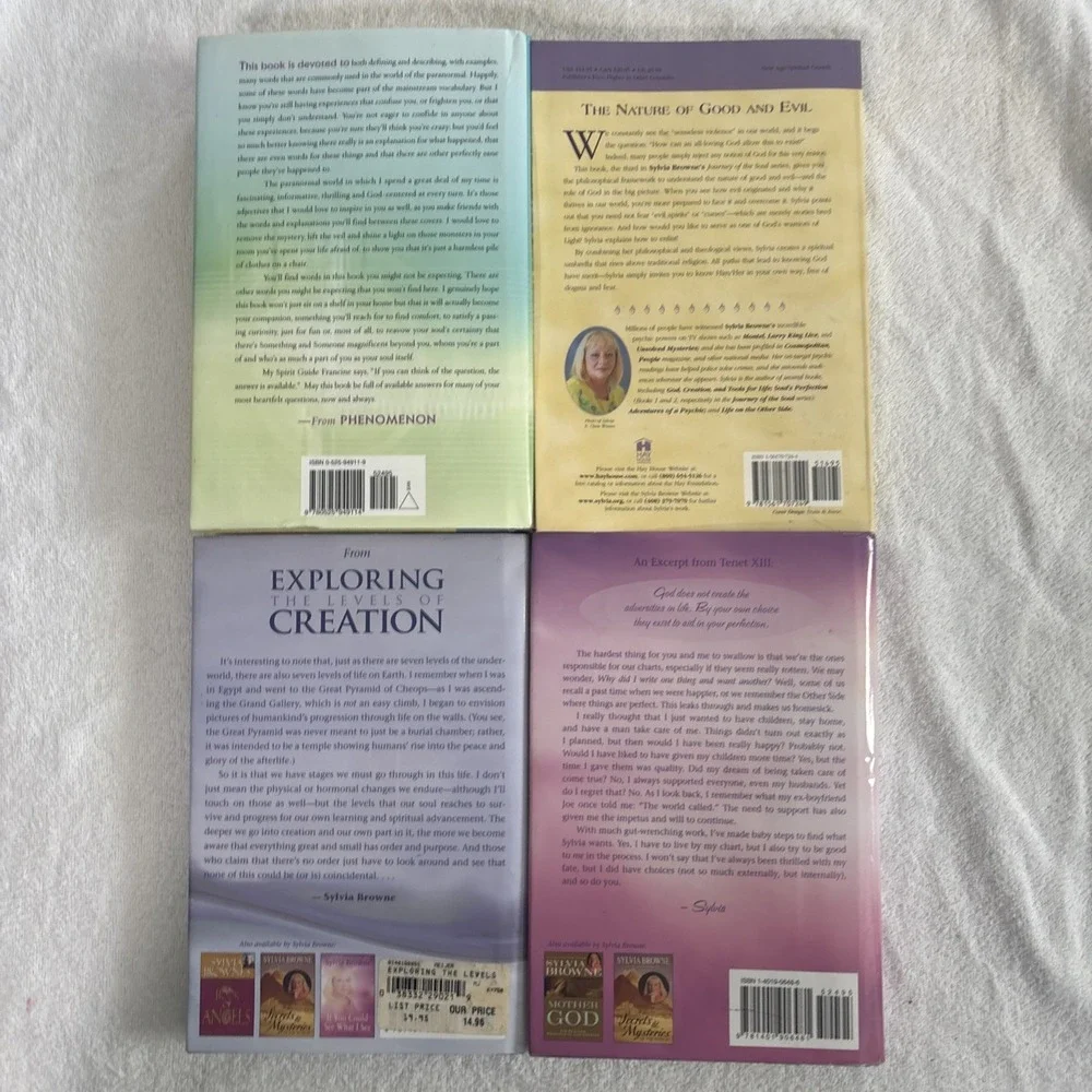 NY Times Best Selling Author Sylvia Browne Collection Of 4 Books Exc. Condition
